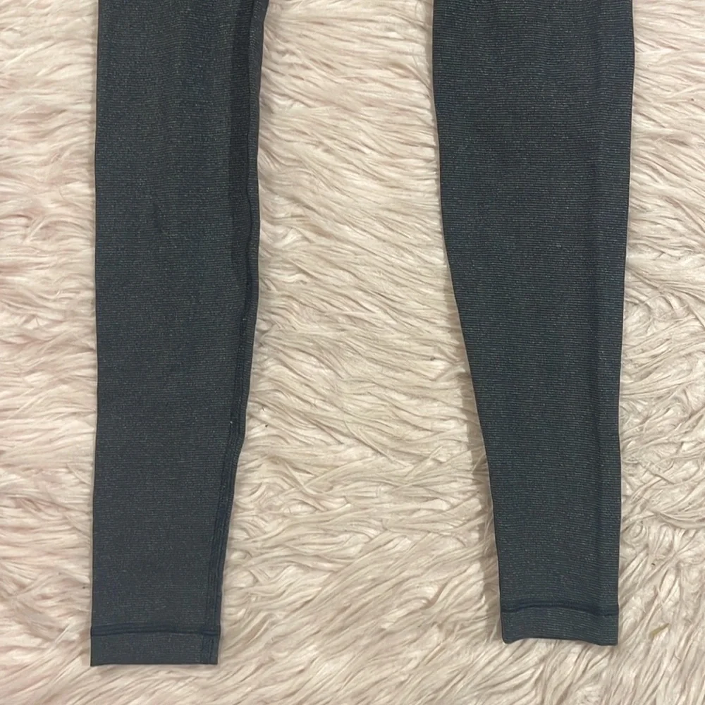 Lululemon Striped High Rise Luon Wunder Under Leggings